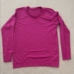 Lululemon swiftly relaxed long sleeve shirt. Color pink. Won maybe 5x.